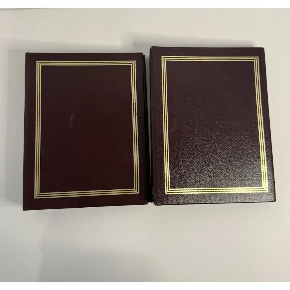 Vintage MBL 5046R Imperial Bonded Leather Collector Album Inventory Log Book (2)